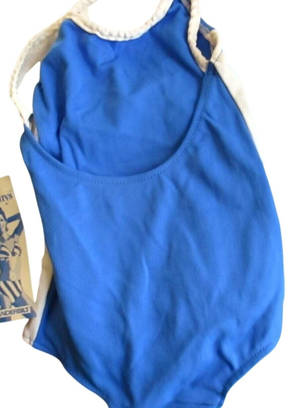 2T NWT NWT Vintage 1980S GIRLS 2 2T Blue 1 Piece swim suit Castaways New Tags